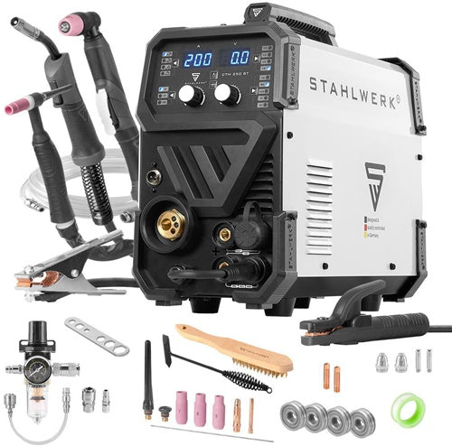 STAHLWERK Inverter Welder CTM-250 ST Single Unit with 3m Accessories