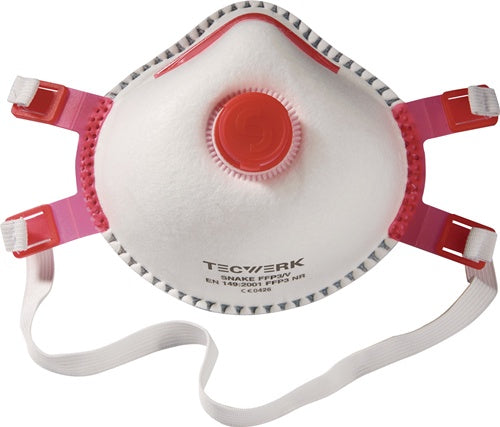 TECWERK Snake FFP3 / V NR Respirator with Exhalation Valve