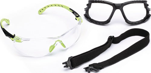3M Schutzbrille Solus™ 1000-Set EN 166, EN 170 Bügel grün, Scheibe klar Polycarbonat