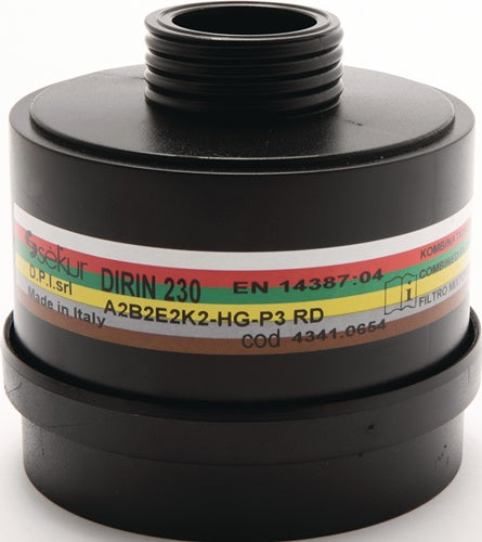 EKASTU Mehrbereichskombifilter DIRIN 230 EN 14387 A2 B2 E2 K2 Hg-P3 f.4000 370 800/4000 370 804/4000 370 829