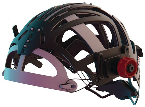 OPTREL Headgear ISOFIT® HEADGEAR HYBRID 1 black, red knobs