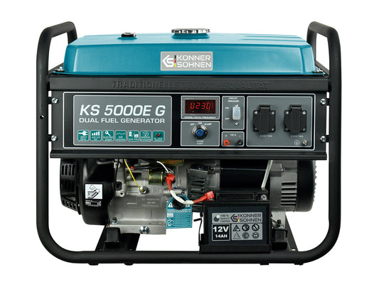 LPG/Benzin-Generator "Könner & Söhnen" KS 5000E G – Ansicht 2