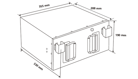 Idealakku IA-12-310H LiFePO4 Batterie 12.8 V 310 Ah mit Bluetooth & Smart BMS mit Heizung