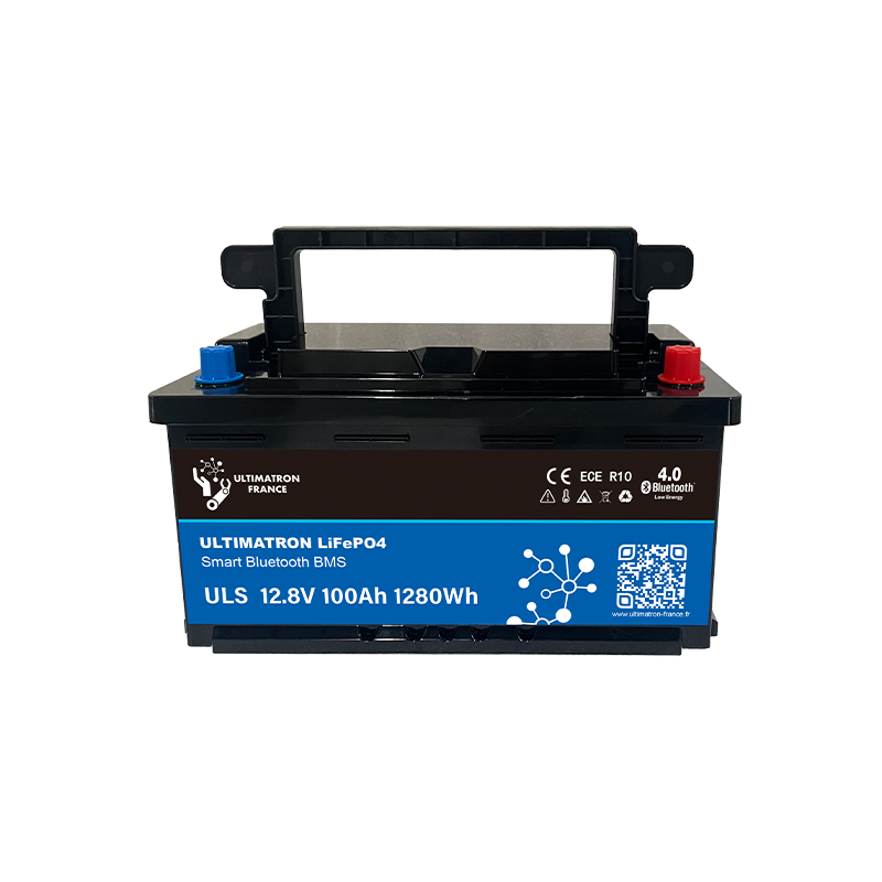ULTIMATRON ULS-12-100 LiFePO4 Untersitz-Batterie 12,8 V 100 Ah mit Bluetooth & Smart BMS