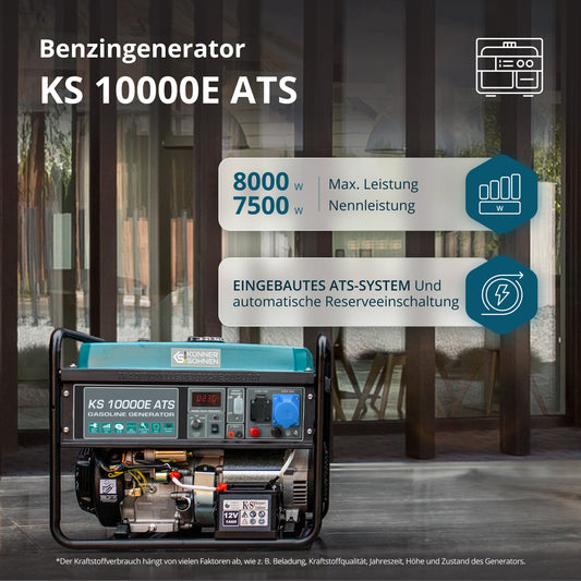 Benzin-Generator "Könner & Söhnen" KS 10000E ATS – Ansicht 2