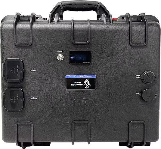ULTIMATRON ULP-36-100 wasserdichte tragbare LiFePO4 Batterie 38,4 V 100 Ah mit Bluetooth, Smart BMS & LCD-Display