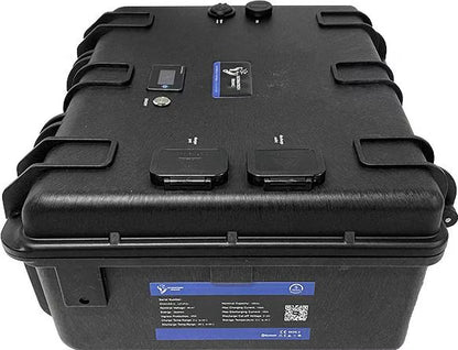 ULTIMATRON ULP-36-100 wasserdichte tragbare LiFePO4 Batterie 38,4 V 100 Ah mit Bluetooth, Smart BMS & LCD-Display