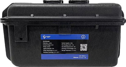 ULTIMATRON ULP-36-100 wasserdichte tragbare LiFePO4 Batterie 38,4 V 100 Ah mit Bluetooth, Smart BMS & LCD-Display