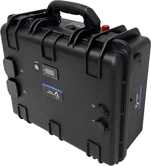 ULTIMATRON ULP-36-100 wasserdichte tragbare LiFePO4 Batterie 38,4 V 100 Ah mit Bluetooth, Smart BMS & LCD-Display