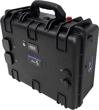 ULTIMATRON ULP-36-100 wasserdichte tragbare LiFePO4 Batterie 38,4 V 100 Ah mit Bluetooth, Smart BMS & LCD-Display