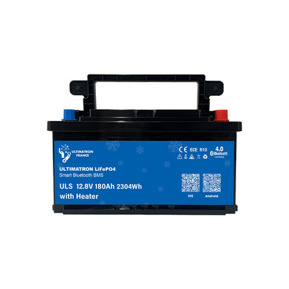ULTIMATRON ULS-12-180H LiFePO4 Untersitz-Batterie 12,8 V 180 Ah mit Bluetooth & Smart BMS mit Heizung