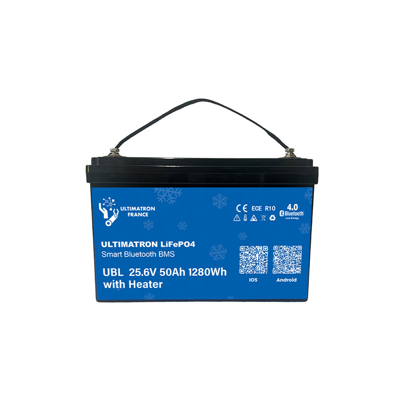 ULTIMATRON UBL-24-50 LiFePO4 Batterie 25,6 V 50 Ah mit Bluetooth & Smart BMS