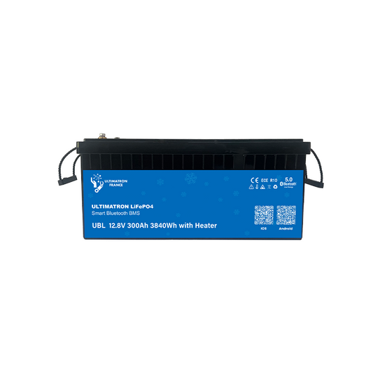 ULTIMATRON UBL-12-300H-PRO LiFePO4 Batterie 12,8 V 300 Ah mit Bluetooth & Smart BMS mit Heizung