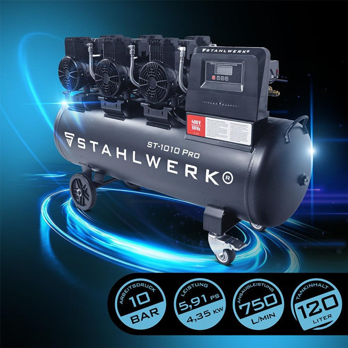 STAHLWERK Kompressor ST-1010 Pro 750 l/min 10 bar 120 l