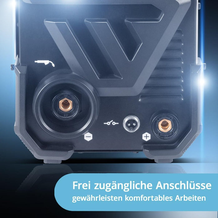 STAHLWERK FLUX 160 ST Digital Fülldrahtschweißgerät 20–160 A mit Zubehör