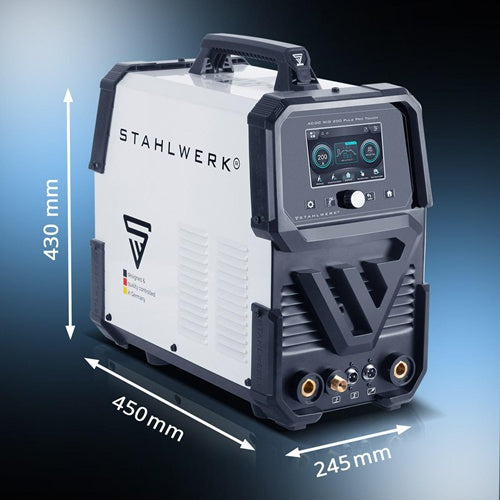 STAHLWERK Inert Gas Welder AC/DC TIG 200 Pulse Pro Touch Single Unit with Accessories