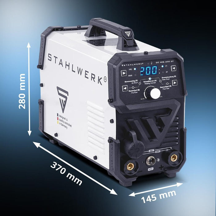 STAHLWERK DC 200 ST WIG / TIG-Schweißgerät 10–200 A mit Zubehör