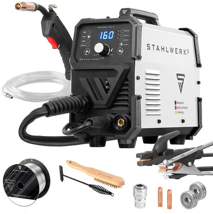 STAHLWERK MIG MAG 160 M Shielded Arc Welding Machine Single Unit with Accessories 2 m