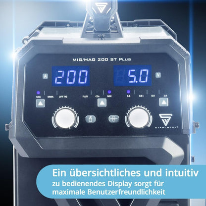 STAHLWERK MIG MAG 200 ST Plus Schweißgerät 20–200 A mit Zubehör