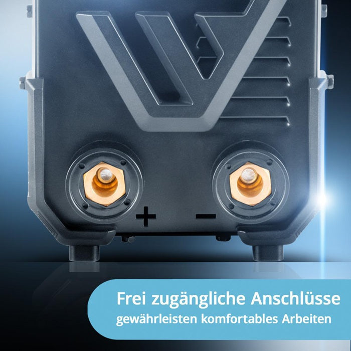 STAHLWERK ARC 200 Synergic Pro Elektrodenschweißgerät 10–200 A mit Zubehör