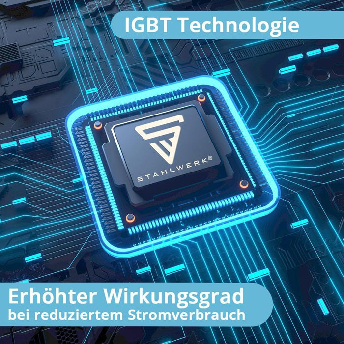 STAHLWERK ARC 200 MD Digital Elektrodenschweißgerät 10–200 A mit Zubehör