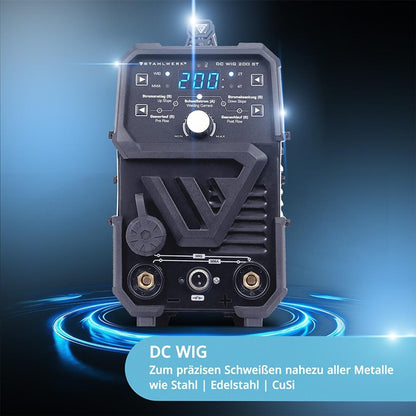 STAHLWERK DC 200 ST WIG / TIG-Schweißgerät 10–200 A mit Zubehör