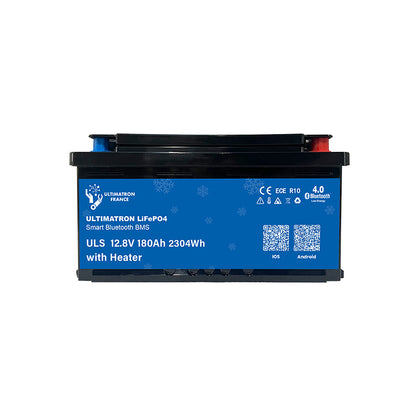 ULTIMATRON ULS-12-180H LiFePO4 Untersitz-Batterie 12,8 V 180 Ah mit Bluetooth & Smart BMS mit Heizung