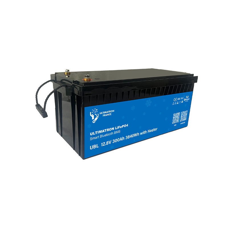 ULTIMATRON UBL-12-300H-PRO LiFePO4 Batterie 12,8 V 300 Ah mit Bluetooth & Smart BMS mit Heizung