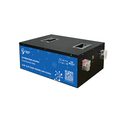ULTIMATRON ULM-48-150H LiFePO4 Untersitz-Batterie 51,2 V 150 Ah mit Bluetooth & Smart BMS mit Heizung