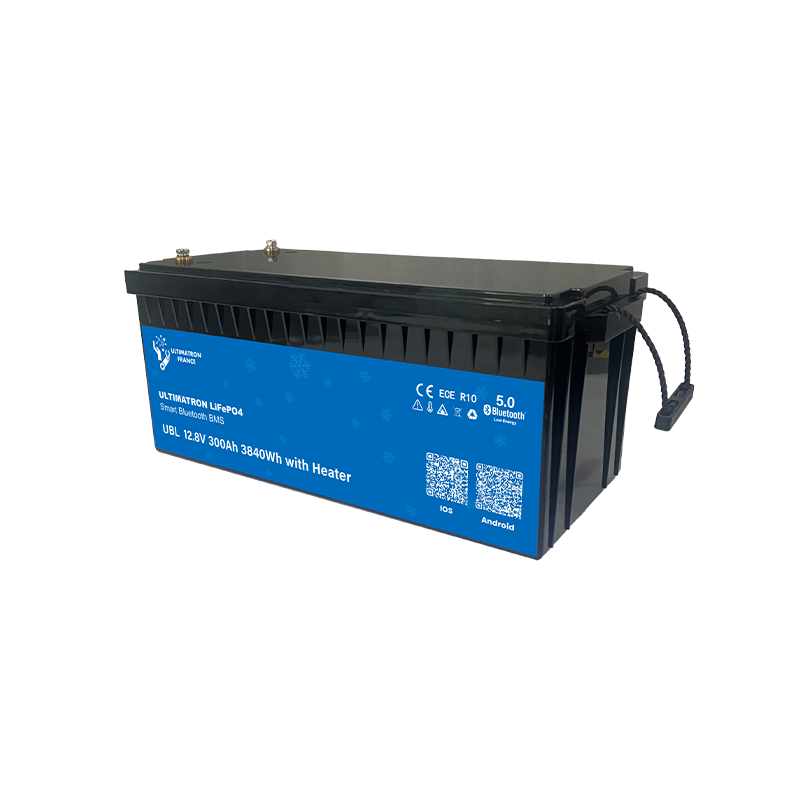 ULTIMATRON UBL-12-300H-PRO LiFePO4 Batterie 12,8 V 300 Ah mit Bluetooth & Smart BMS mit Heizung