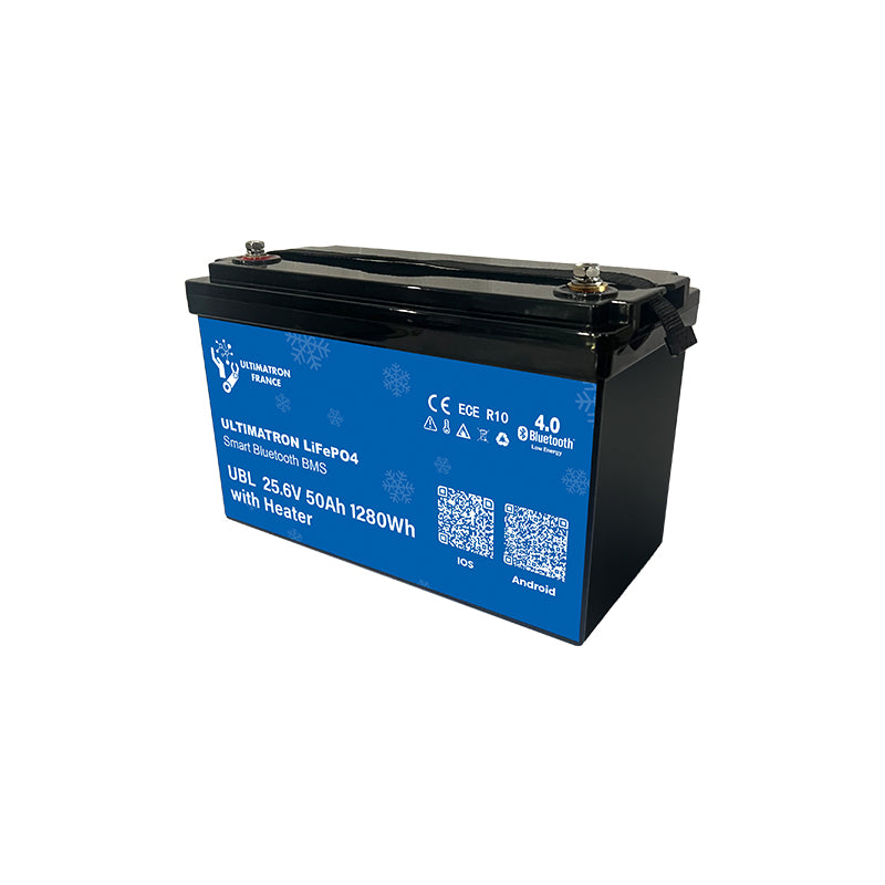 ULTIMATRON UBL-24-50 LiFePO4 Batterie 25,6 V 50 Ah mit Bluetooth & Smart BMS
