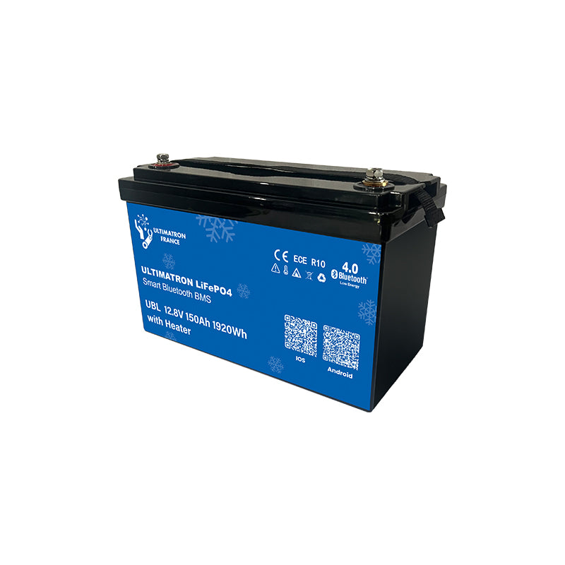 ULTIMATRON UBL-12-150H-PRO LiFePO4 Batterie 12,8 V 150 Ah mit Bluetooth & Smart BMS mit Heizung