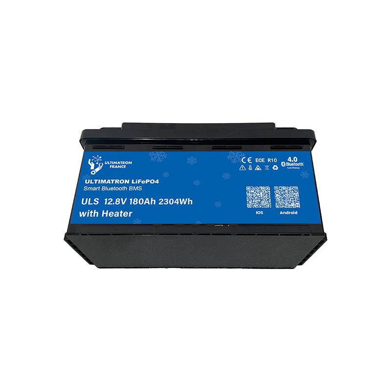 ULTIMATRON ULS-12-180H LiFePO4 Untersitz-Batterie 12,8 V 180 Ah mit Bluetooth & Smart BMS mit Heizung