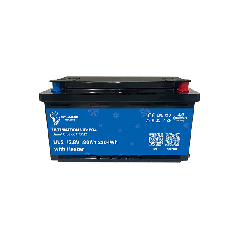 ULTIMATRON ULS-12-180H LiFePO4 Untersitz-Batterie 12,8 V 180 Ah mit Bluetooth & Smart BMS mit Heizung
