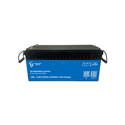 ULTIMATRON UBL-12-300H-PRO LiFePO4 Batterie 12,8 V 300 Ah mit Bluetooth & Smart BMS mit Heizung