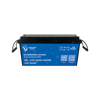 ULTIMATRON UBL-12-200H-PRO LiFePO4 Batterie 12,8 V 200 Ah mit Bluetooth & Smart BMS mit Heizung