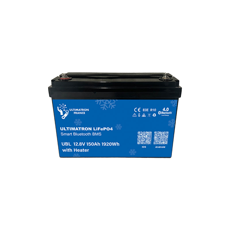 ULTIMATRON UBL-12-150H-PRO LiFePO4 Batterie 12,8 V 150 Ah mit Bluetooth & Smart BMS mit Heizung