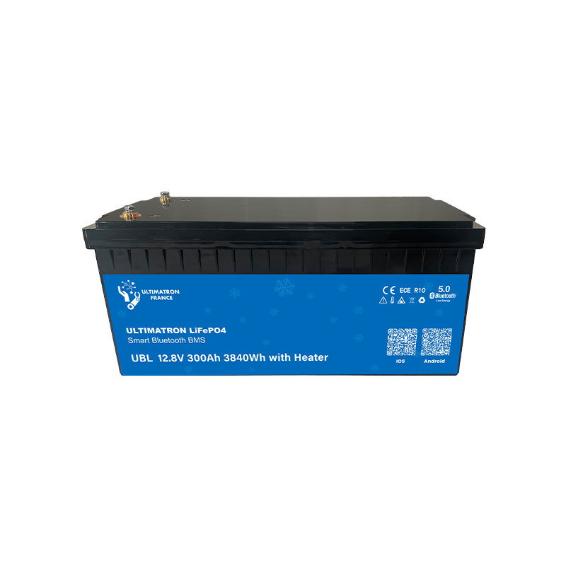 ULTIMATRON UBL-12-300H-PRO LiFePO4 Batterie 12,8 V 300 Ah mit Bluetooth & Smart BMS mit Heizung