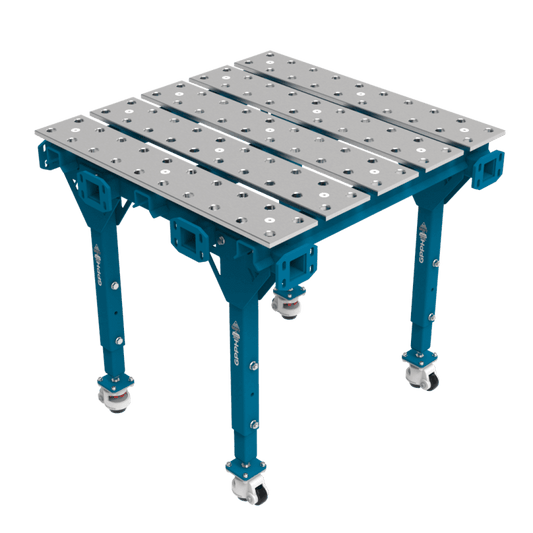 Modularer Schweißtisch, einzeln, 1000x1000 mm System Φ28 Raster 100x100mm