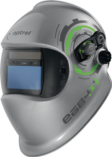 OPTREL Schweißerschutzhelm Optrel e684 silber 90 x 110 mm DIN 5-13 Karton