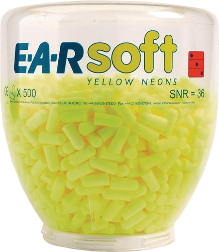 3M Gehörschutzstöpsel E-A-Rsoft™ Yellow Neons™ Refill EN 352-2:2020 SNR 34 dB 500 Paar / Dispenser