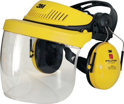 3M Gesichts-/Gehörschutzkombination G5V5F1H51 Klarsichtvisier Polycarbonat EN 166:2001, EN 352-1:2020