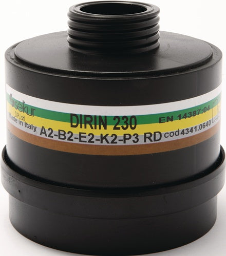 EKASTU Mehrbereichskombifilter DIRIN 230 A2B2E2K2-P3R D EN 14387 EN 14387 f. 4000 370 800, 4000 370 829