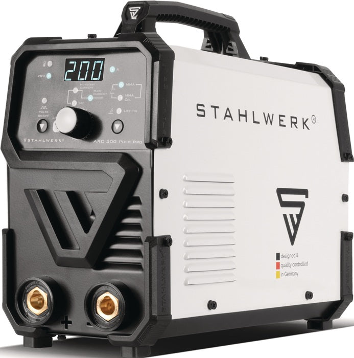 STAHLWERK ARC 200 Puls Pro Elektrodenschweißgerät 10–200 A mit Zubehör
