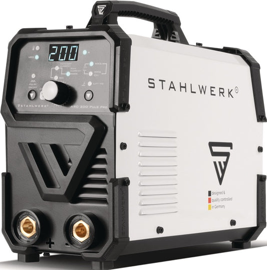STAHLWERK ARC 200 Puls Pro Elektrodenschweißgerät 10–200 A mit Zubehör