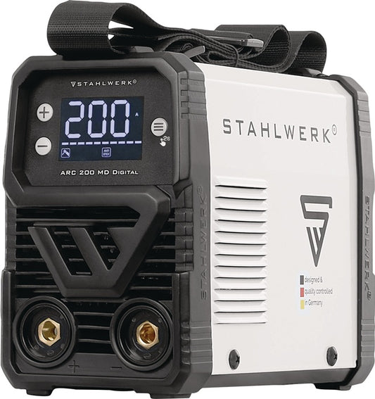 STAHLWERK ARC 200 MD Digital Elektrodenschweißgerät 10–200 A mit Zubehör