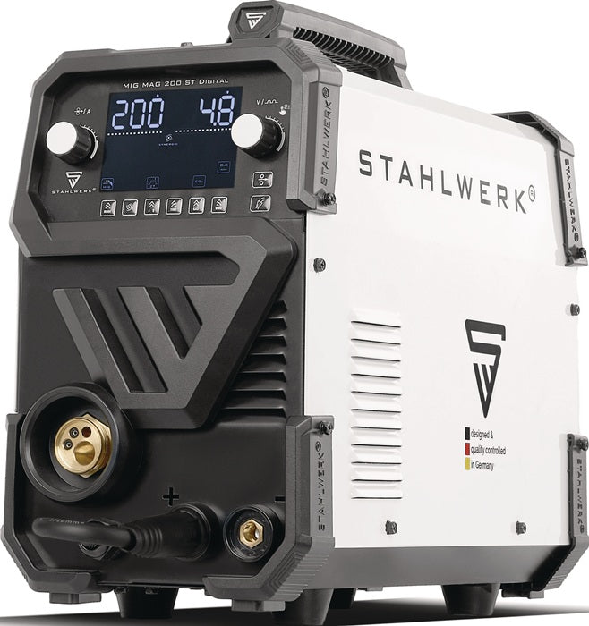 STAHLWERK MIG MAG 200 ST Digital Schweißgerät 20–200 A mit Zubehör