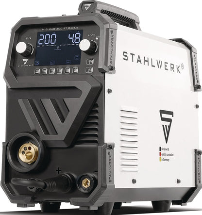 STAHLWERK MIG MAG 200 ST Digital Schweißgerät 20–200 A mit Zubehör