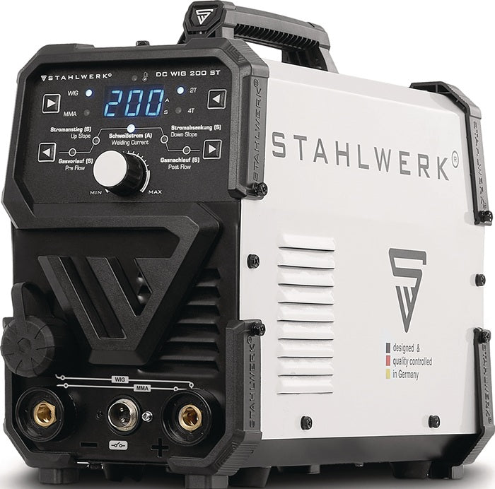 STAHLWERK DC 200 ST WIG / TIG-Schweißgerät 10–200 A mit Zubehör