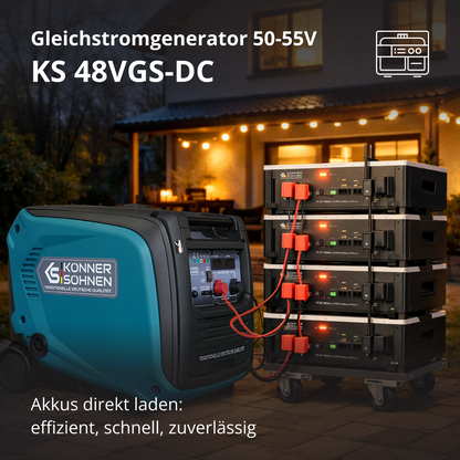 Gleichstromgenerator KS 48VGS-DC, Version 50–55V – Ansicht 2